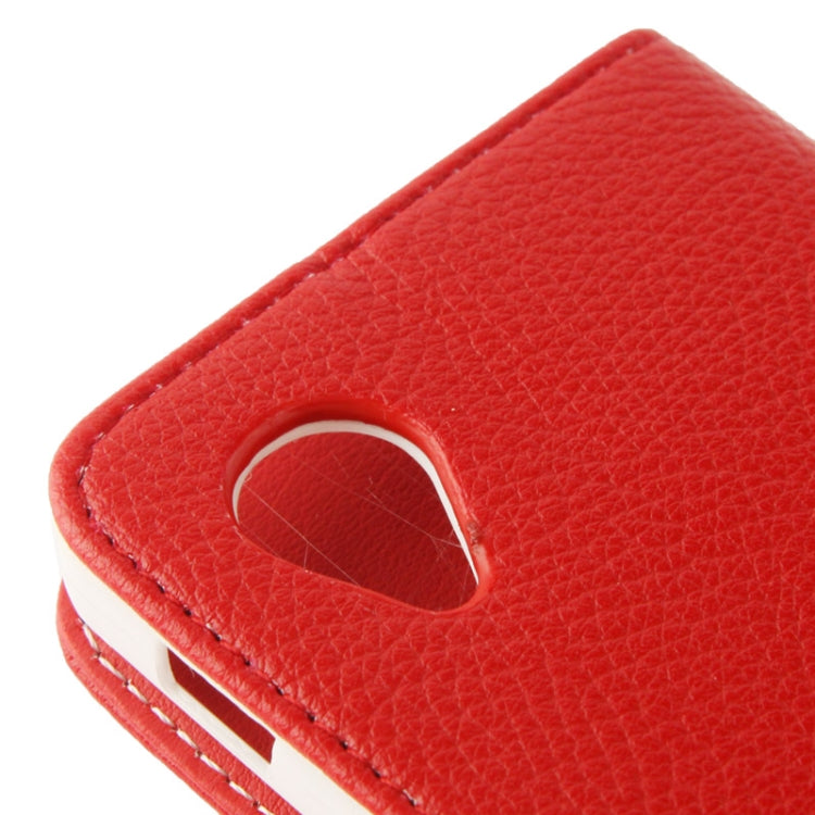Litchi Texture Horizontal Flip Leather Case with Credit Card Slots & Holder for Google Nexus 5 / D820 / D821