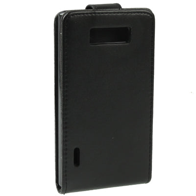 Vertical Flip Leather Case for LG Optimus L7 / P700(Black)