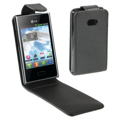 Vertical Flip Holster for LG E400 / Optimus L3 (Black)