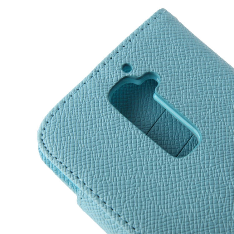 Cross Texture Leather Case with Credit Card Slot & Holder for LG Optimus G2 / D801 / F320 / F340L / LS980