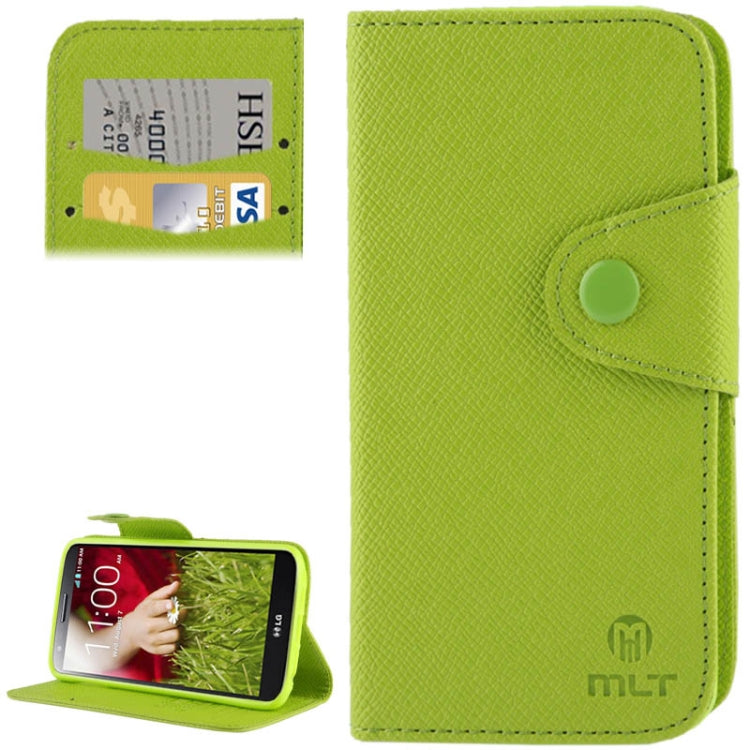 Cross Texture Leather Case with Credit Card Slot & Holder for LG Optimus G2 / D801 / F320 / F340L / LS980