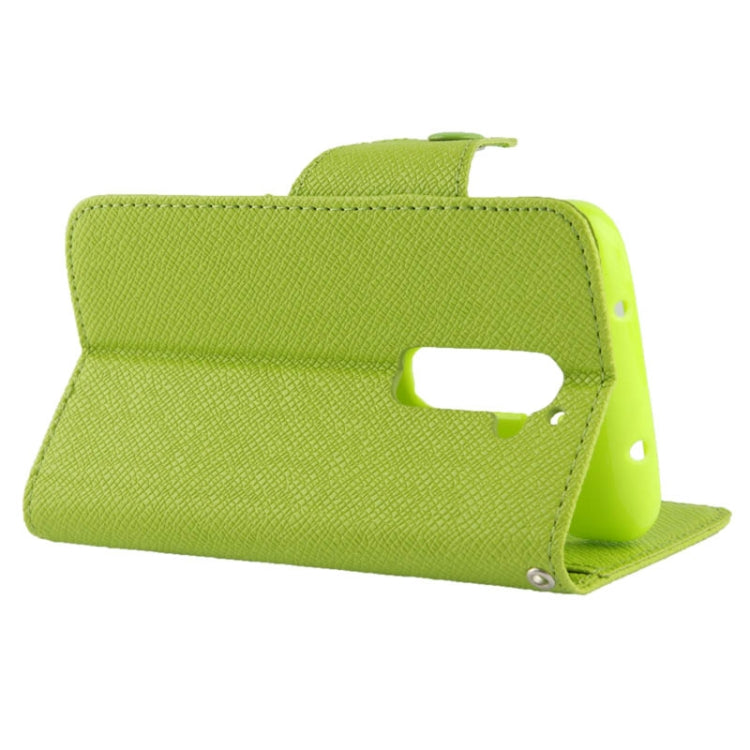 Cross Texture Leather Case with Credit Card Slot & Holder for LG Optimus G2 / D801 / F320 / F340L / LS980