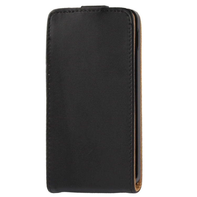 Vertical Flip Leather Case for Google Nexus 5 (Black)