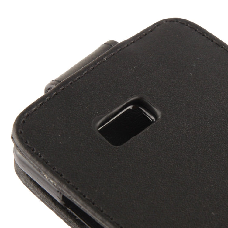 Vertical Flip Leather Case for HTC Desire 600  (Black)