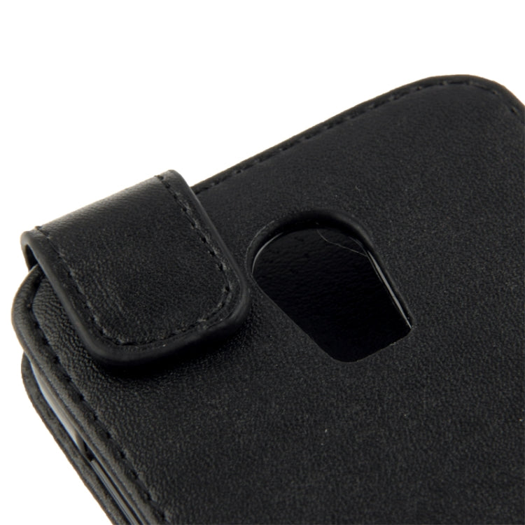Vertical Flip Leather Case for Wiko Darkmoon(Black)