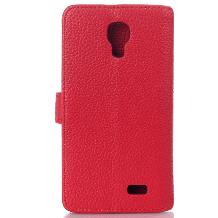 Litchi Texture Flip Leather Case with Card Slots & Holder for LG F70