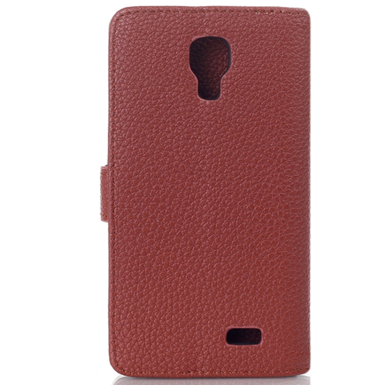 Litchi Texture Flip Leather Case with Card Slots & Holder for LG F70