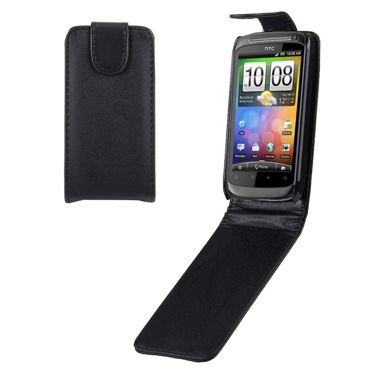 Leather Case for HTC Desire S (G12)(Black)