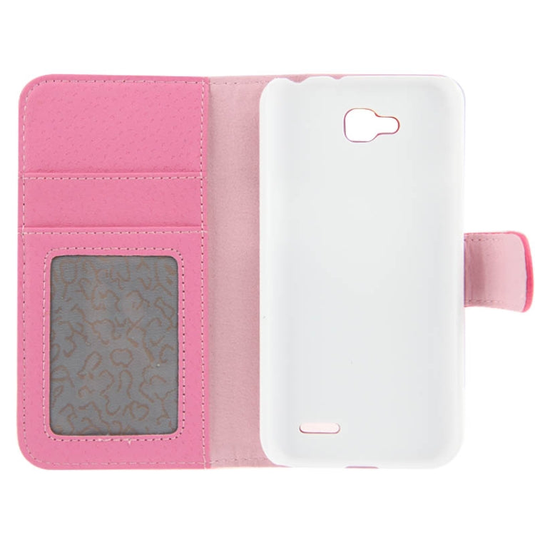 Litchi Texture Flip Leather Case with Card Slots & Holder for LG L90 / D405