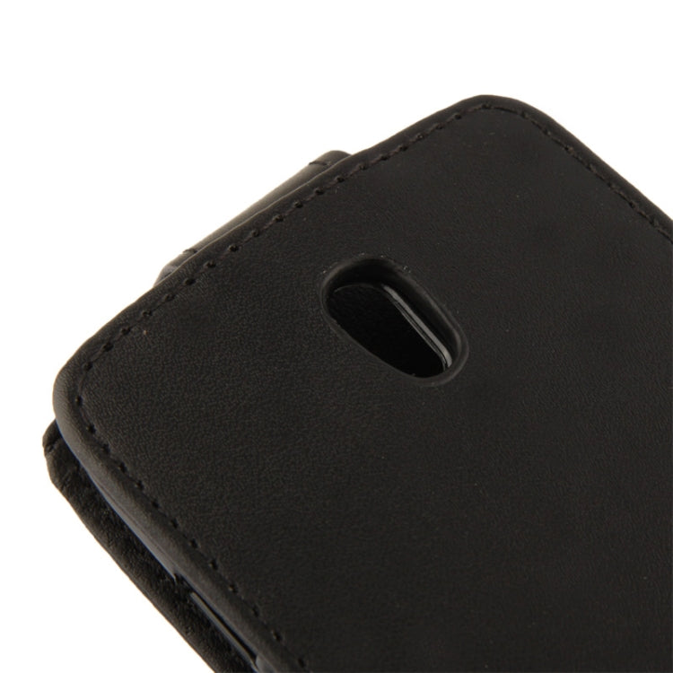 Vertical Flip Leather Case for HTC Desire 500 / 506e  (Black)