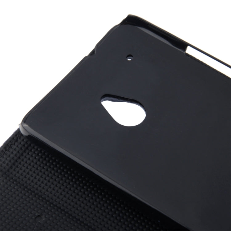 Litchi Texture Leather Case with Credit Card Slot & Holder for HTC One mini / M4