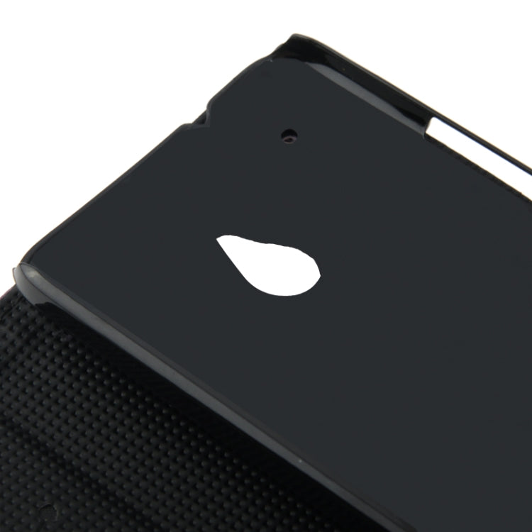 Litchi Texture Leather Case with Credit Card Slot & Holder for HTC One mini / M4