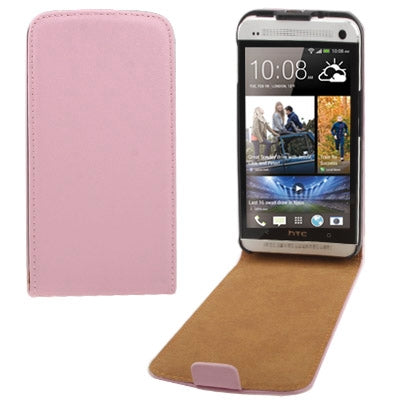 High Quality Vertical Flip Leather Case for HTC One / M7