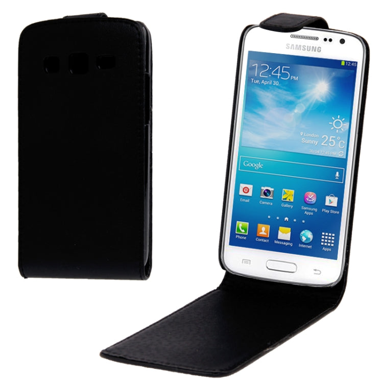 Vertical Flip Leather Case for Galaxy Express 2 / G3815(Black)