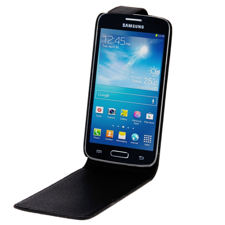 Vertical Flip Leather Case for Galaxy Express 2 / G3815(Black)