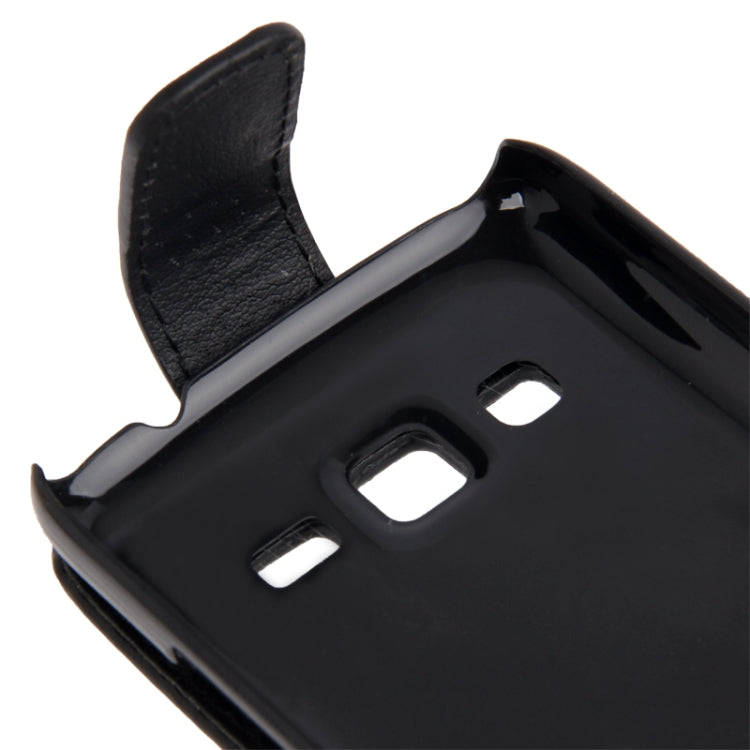 Vertical Flip Leather Case for Galaxy Express 2 / G3815(Black)