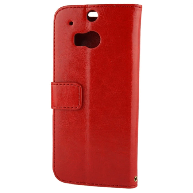 Fine Sheepskin Texture Flip Leather Case with Credit Card Slots & Holder for HTC One M8