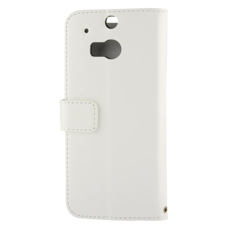 Fine Sheepskin Texture Flip Leather Case with Credit Card Slots & Holder for HTC One M8