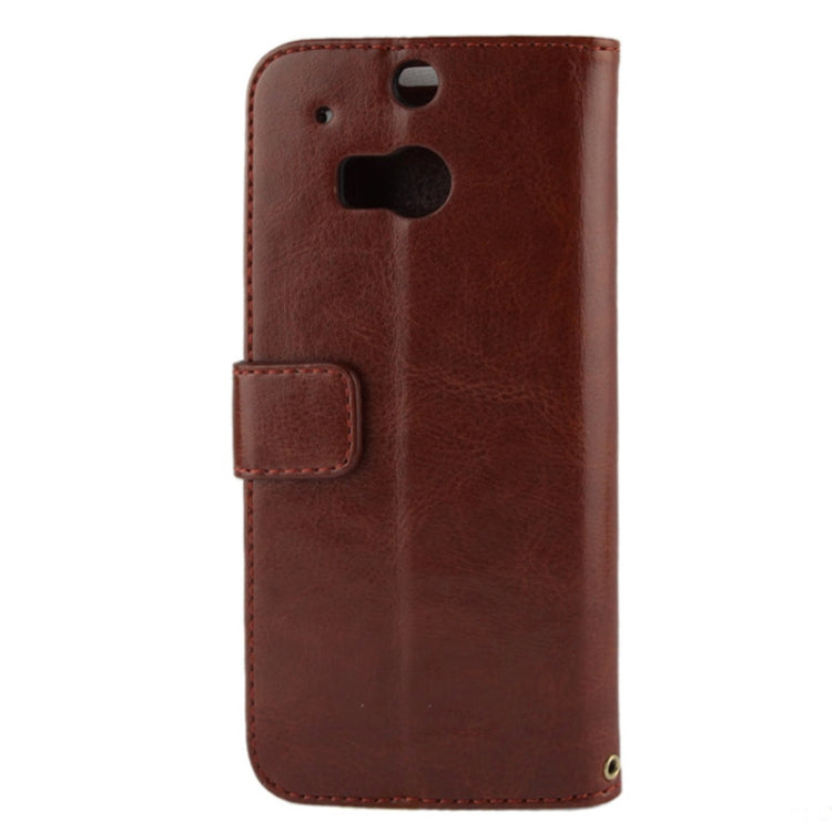 Fine Sheepskin Texture Flip Leather Case with Credit Card Slots & Holder for HTC One M8