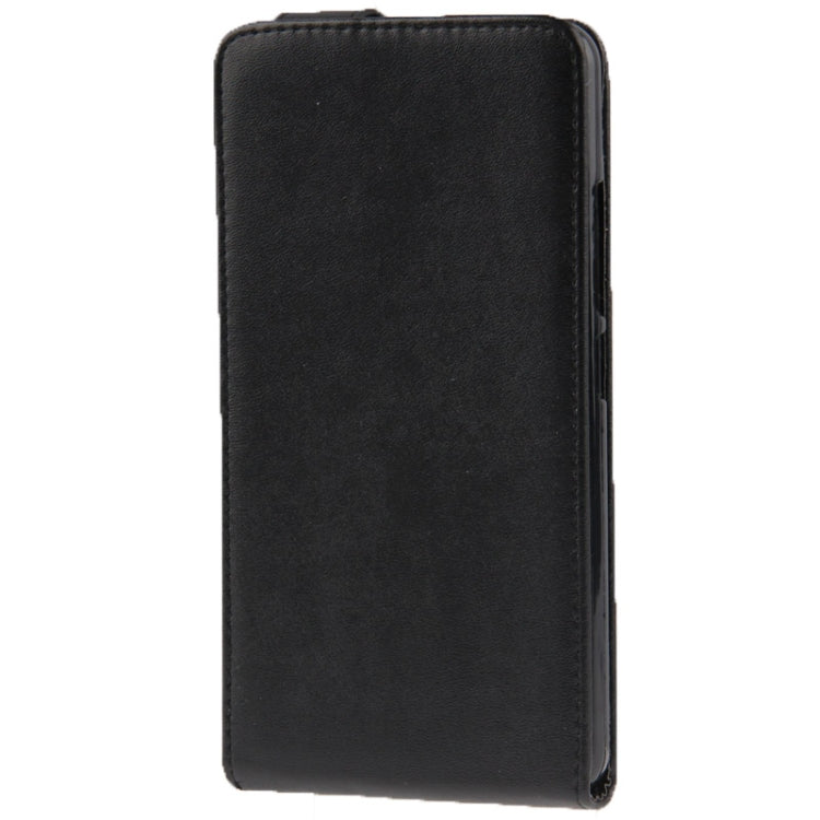 Vertical Flip Leather Case for Huawei Ascend Mate2 4G (Black)
