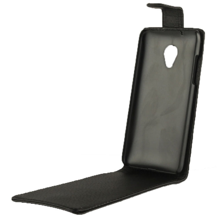 Vertical Flip Leather Case for HTC Desire 700 (Black)