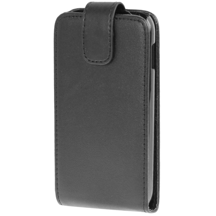 Vertical Flip Leather Case for Galaxy Ace 3 / S7272(Black)