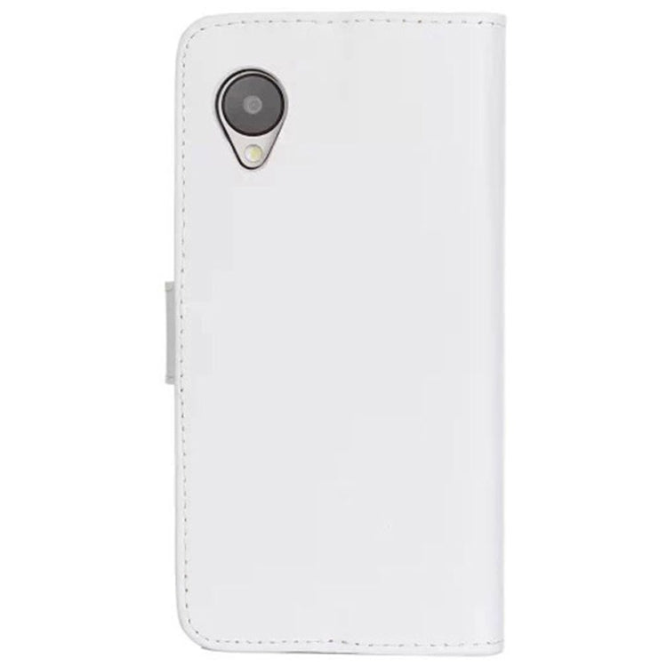 Horizontal Flip Top-grain Leather Case with Card Slots & Holder for