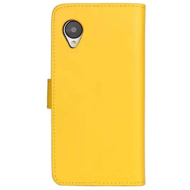 Horizontal Flip Top-grain Leather Case with Card Slots & Holder for