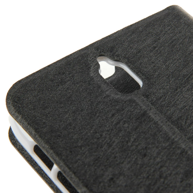 Hairline Texture Flip Leather Case with Credit Card Slots & Holder for Huawei G610