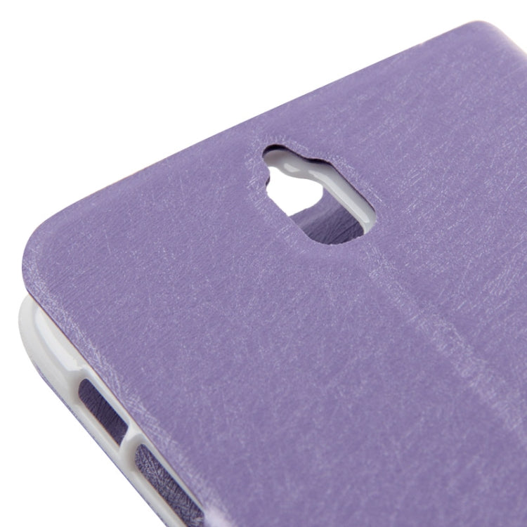 Hairline Texture Flip Leather Case with Credit Card Slots & Holder for Huawei G610