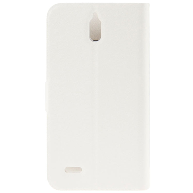 Hairline Texture Flip Leather Case with Credit Card Slots & Holder for Huawei G610