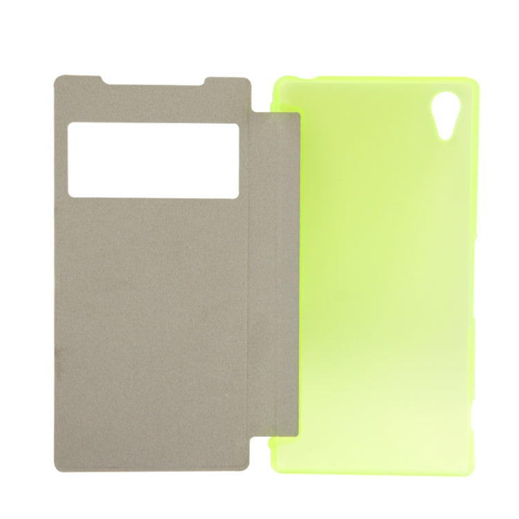 Cloth Texture Horizontal Flip Leather Case with Call Display ID for Sony Xperia Z2 / L50w