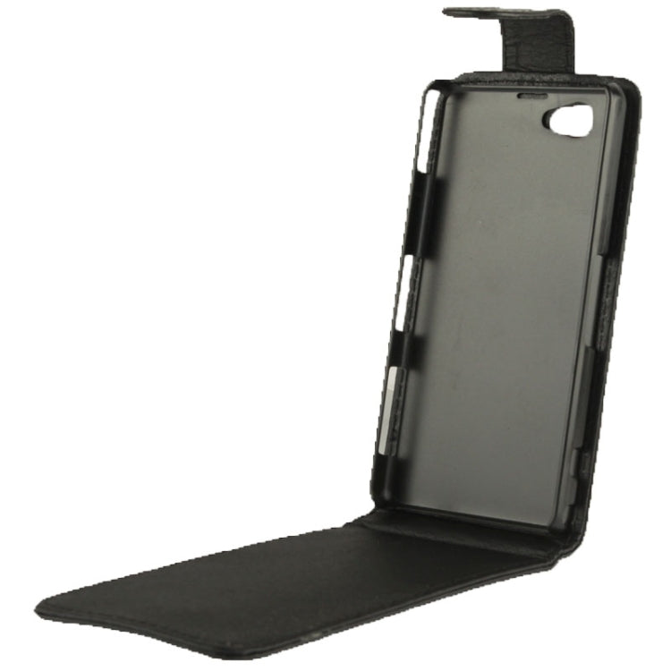 Vertical Flip Leather Case for Sony Xperia Z1 mini / M51w / D5503 / Xperia Z1 Compact (Black)