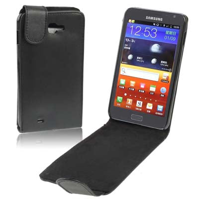 Leather Case for Galaxy Note / i9220 / N7000(Black)