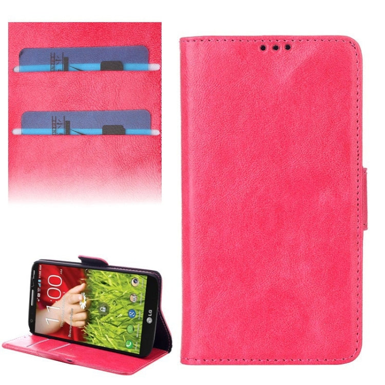 Oil Leather Case with Credit Card Slot & Holder for LG G2 mini