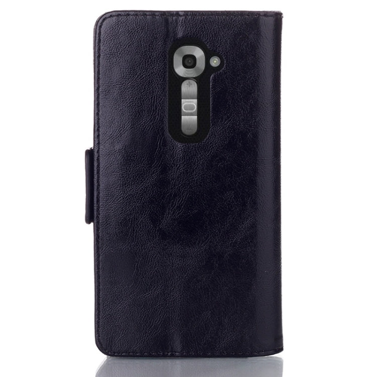 Oil Leather Case with Credit Card Slot & Holder for LG G2 mini