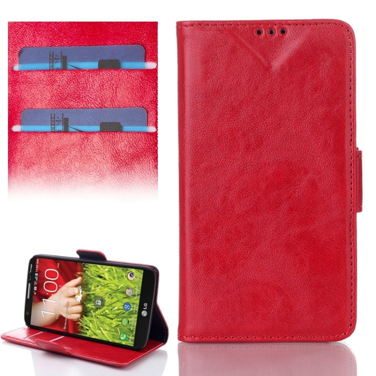 Oil Leather Case with Credit Card Slot & Holder for LG G2 mini