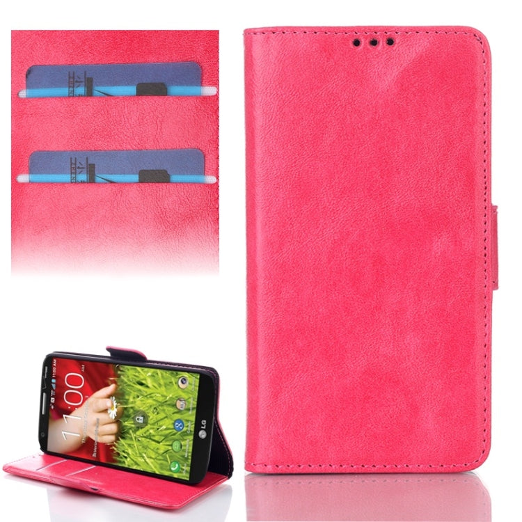 Oil Leather Case with Credit Card Slot & Holder for LG G2 mini