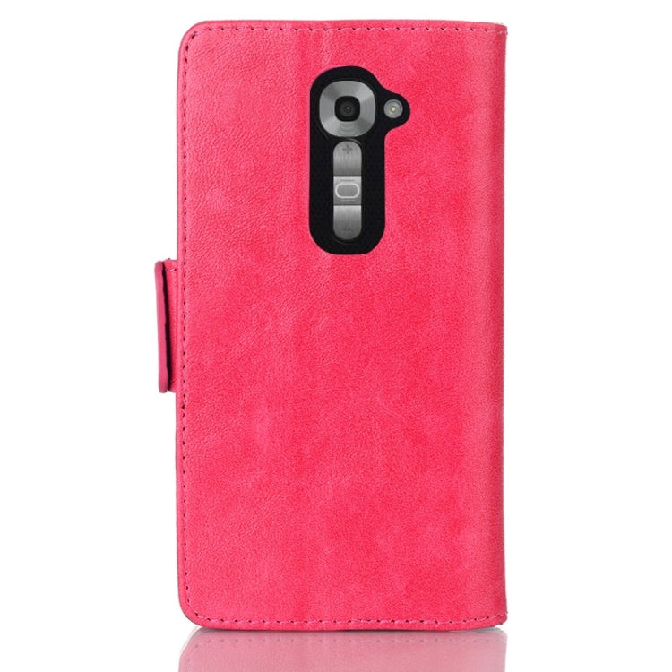 Oil Leather Case with Credit Card Slot & Holder for LG G2 mini