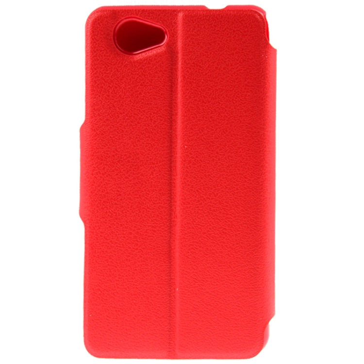 Pebble Texture Flip Leather Case with Call Display ID & Holder for Sony Xperia Z1 mini