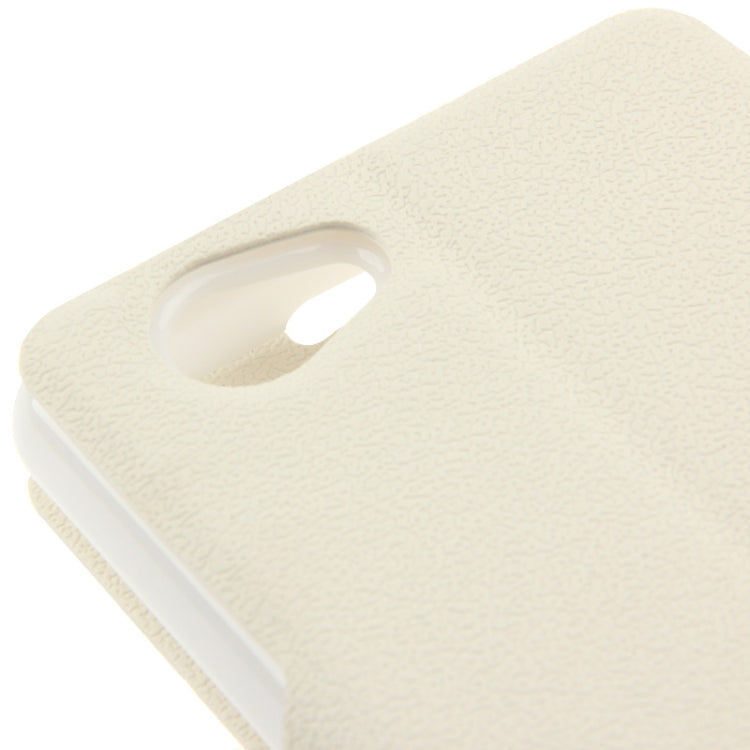 Pebble Texture Flip Leather Case with Call Display ID & Holder for Sony Xperia Z1 mini