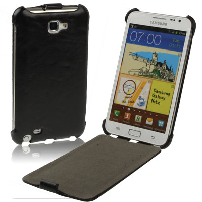 Leather Case for Galaxy Note / i9220 / N7000, Note LTE / N7005(Black)