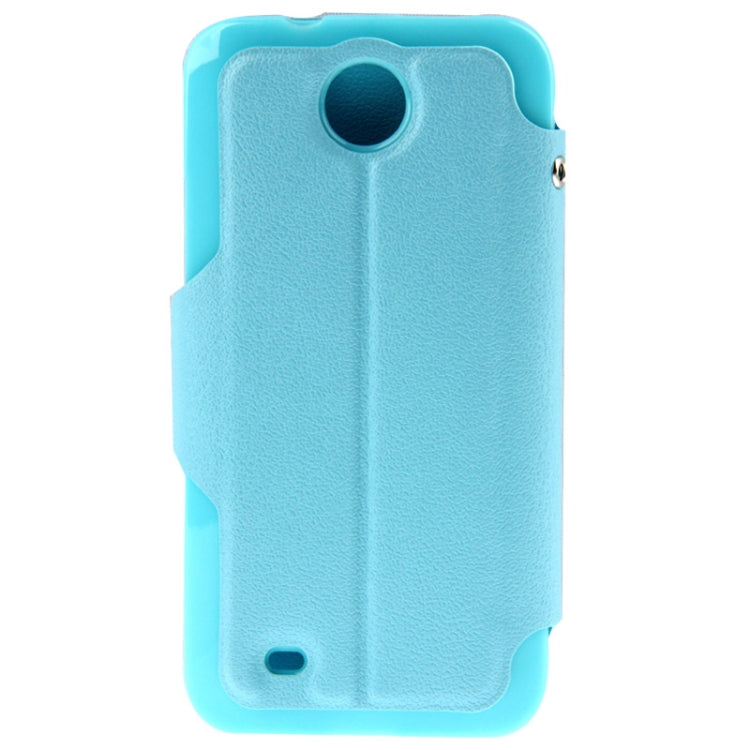 Pebble Texture Flip Leather Case with Call Display ID & Holder for HTC Desire 300