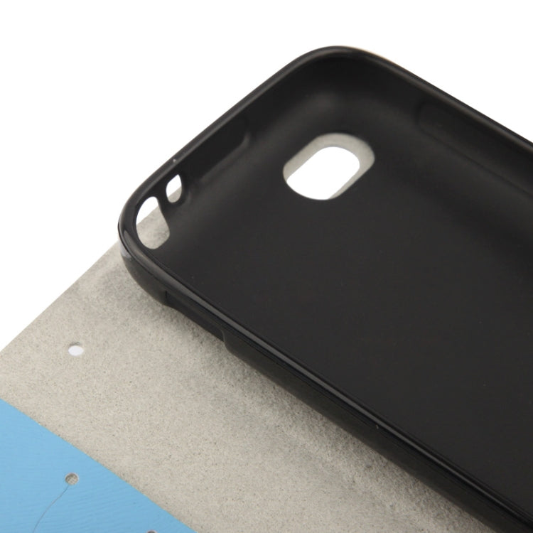 Nature Texture Horizontal Flip Leather Case with Holder & Credit Card Slo