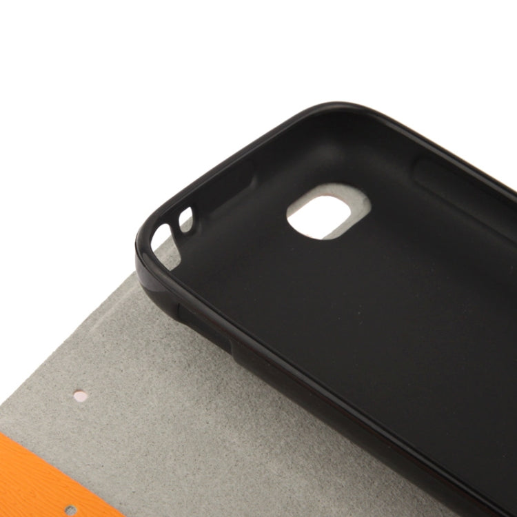 Nature Texture Horizontal Flip Leather Case with Holder & Credit Card Slo