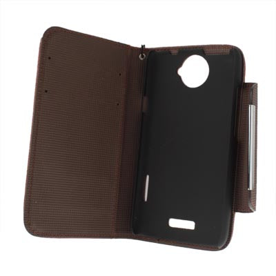 Leather Case with Credit Card & Lanyard for HTC One X / Edge / S720e,