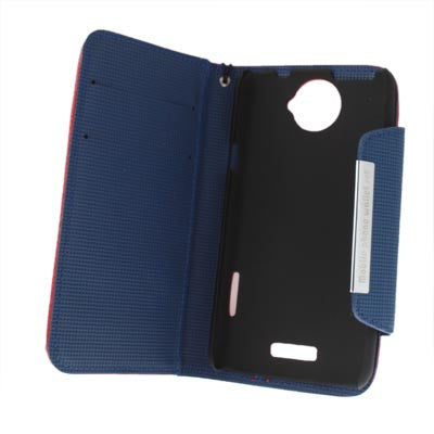 Leather Case with Credit Card & Lanyard for HTC One X / Edge / S720e,
