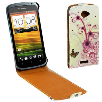 Fashion Pattern Vertical Flip Leather Case for HTC One S / Z520e