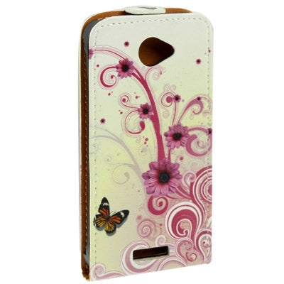 Fashion Pattern Vertical Flip Leather Case for HTC One S / Z520e