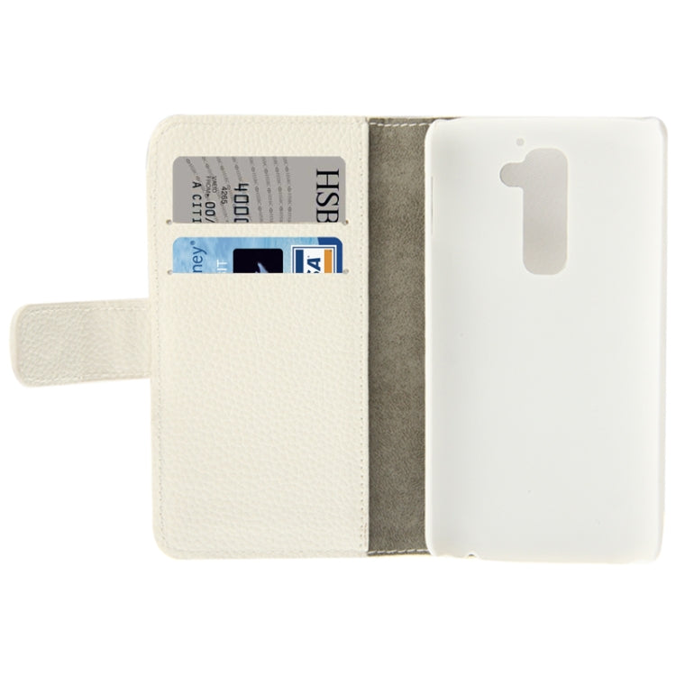 Litchi Texture Leather Case with Holder & Credit Card Slot for LG G2